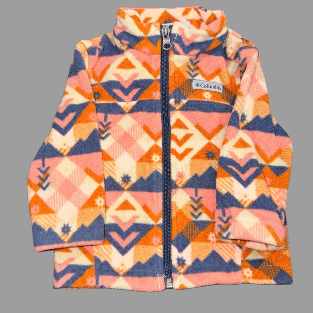 Columbia Baby Fleece Jacket 6-12 Months | Geometric Print | Like New | Bundle